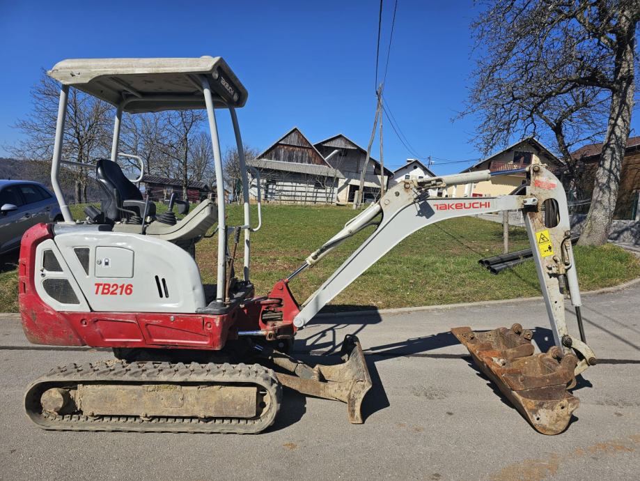 Mini-pelle Takeuchi TB216, 1T7, 2014