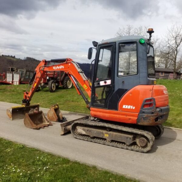 Mini-pelle Kubota Kx 61-3, 2T6, 2016 – Image 2