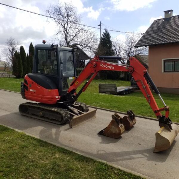 Mini-pelle Kubota Kx 61-3, 2T6, 2016 – Image 7